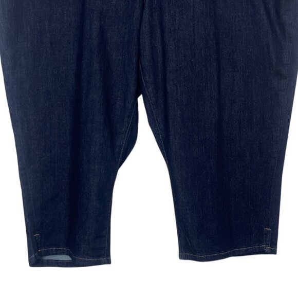 St Johns Bay Capri Jeans Womens 26W Dark Wash Mid Rise New - Picture 4 of 14
